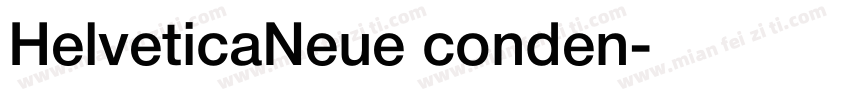 HelveticaNeue conden字体转换